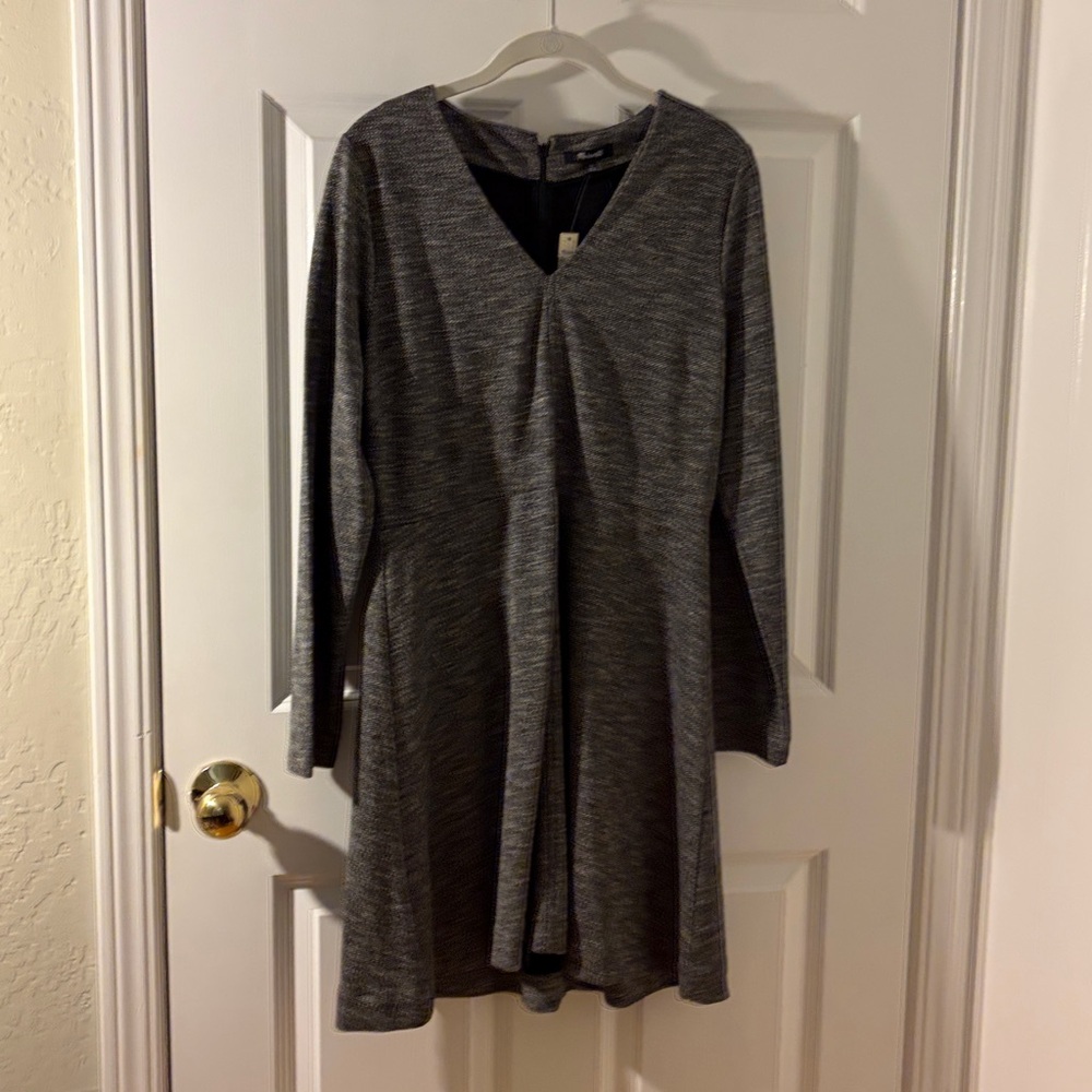 NWT Madewell Women’s Textured Gray Dress